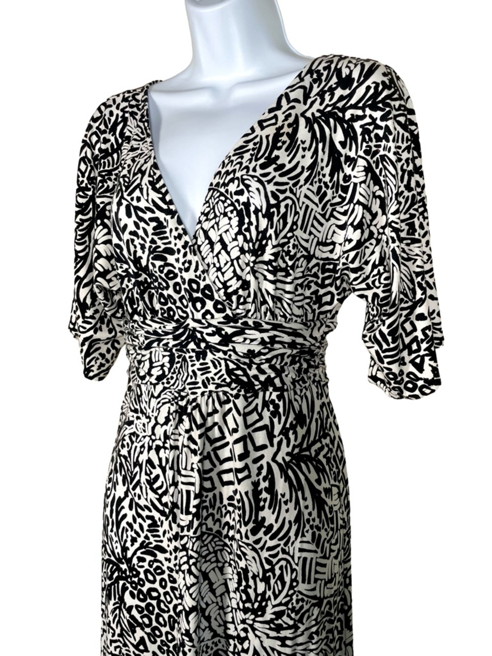 Lilly Pulitzer Parigi Maxi Dress S Black White Onyx Home Slice - Picture 2 of 6